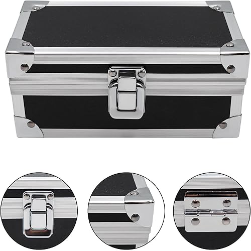 Miniatura 3 de Caja de dinero con cerradura, Caja de dinero de aleación de aluminio para efectivo, Soporte de dinero, Organizador de efectivo, Bandeja de moneda de