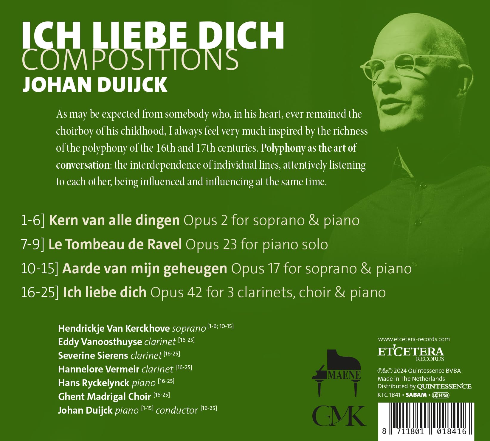 Ich Liebe Dich: Compositions