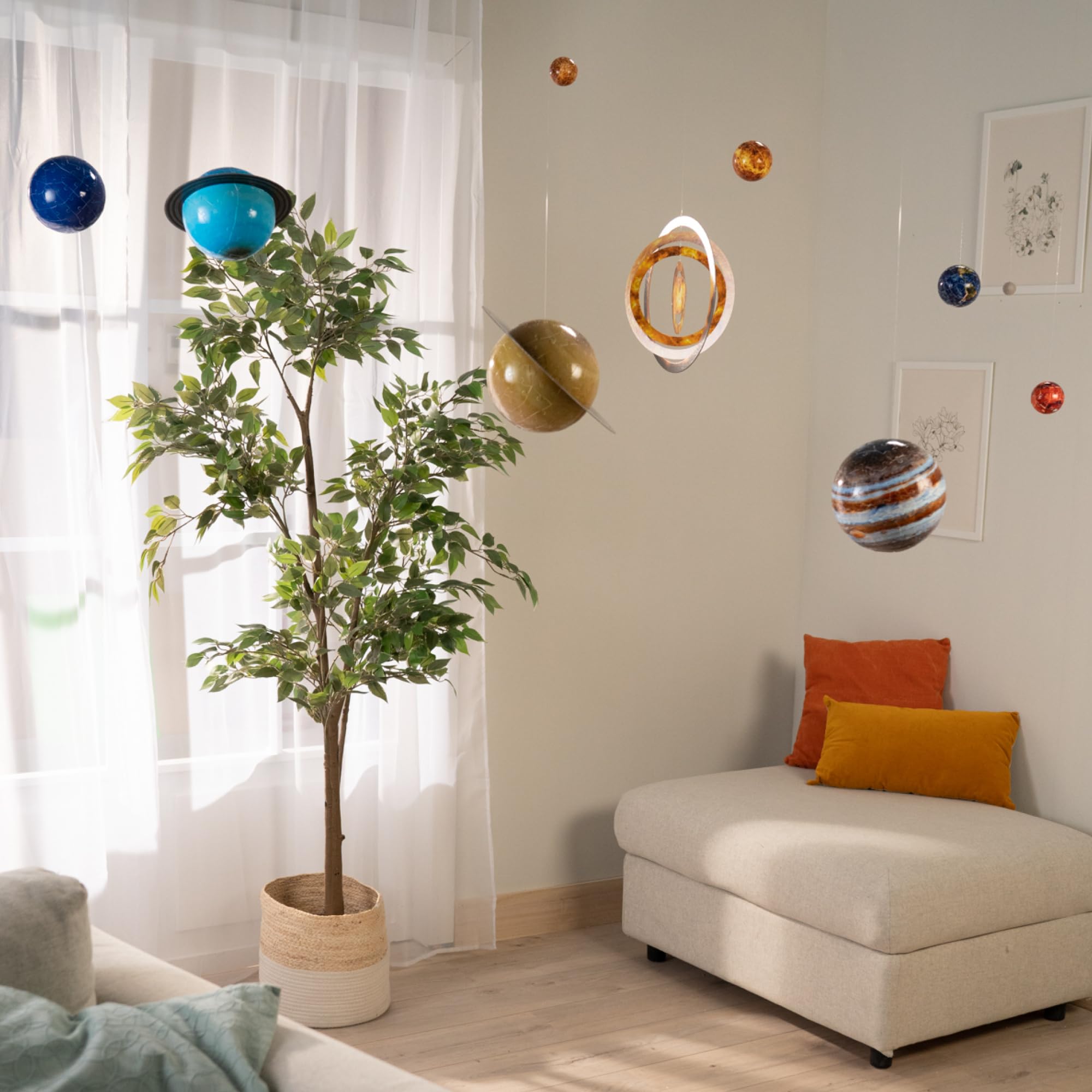 Ravensburger 3D Puzzle Planetensystem 11668 - Planeten als 3D Puzzlebälle - Sonnensystem zum selbst Bauen und als Deko - für alle Weltraumfans ab 6 Jahren - mit informativer Online-Broschüre