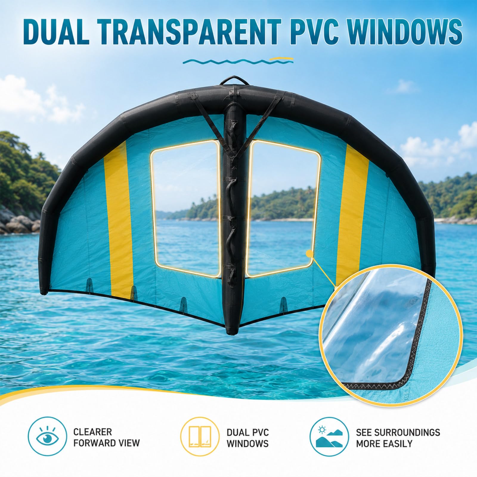 Handgehaltener Surf-Wing für SUP und Wingfoilen 5m²