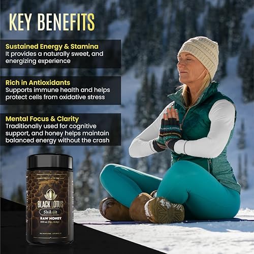 Miniatura 3 de Black Lotus Pure Shilajit - Tintura líquida de miel cruda de resina, 10.1 fl oz, 100% Shilajit natural puro para hombres y mujeres, aminoácidos, 175
