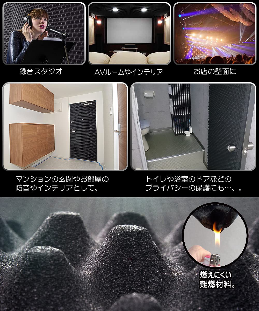 Amazon.co.jp: eモンズ 吸音材 【 ロール波型 5m×1m×25mm 】 ロール 