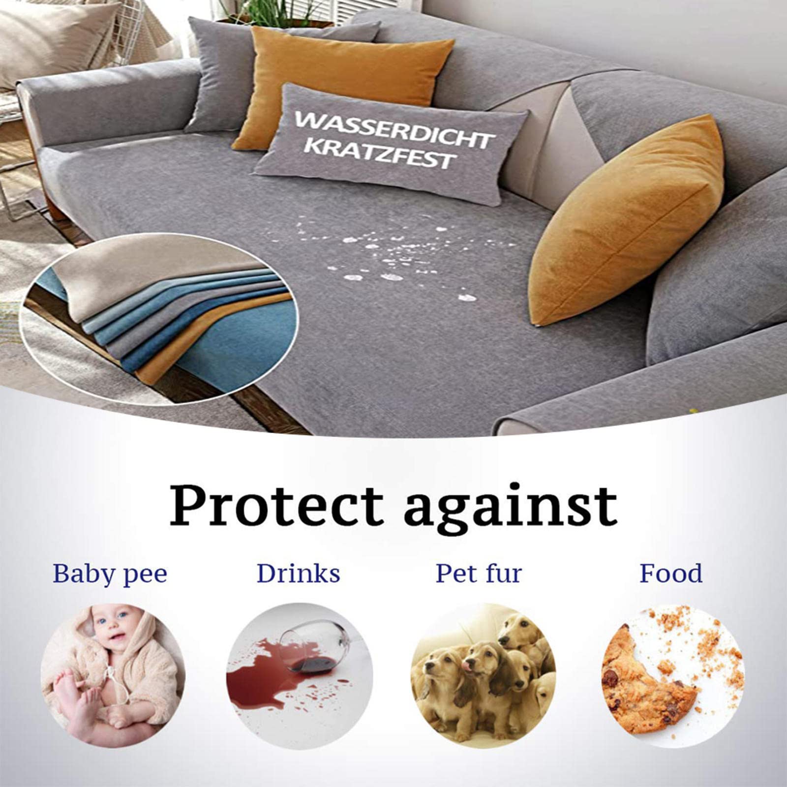 Funda de sofá impermeable para perros y gatos, manta de protección para mascotas, para sofá, protector de muebles a prueba de arañazos, tapete grande para perros para el hogar, el coche y el aire