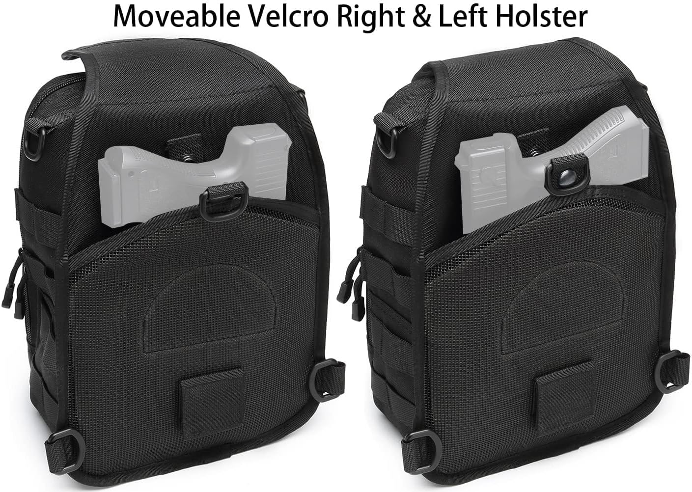 ATBP Tactical Sling Backpack With Holster Military Crossbody Bag for Men Single Shoulder Back Pack 10L - Image 5