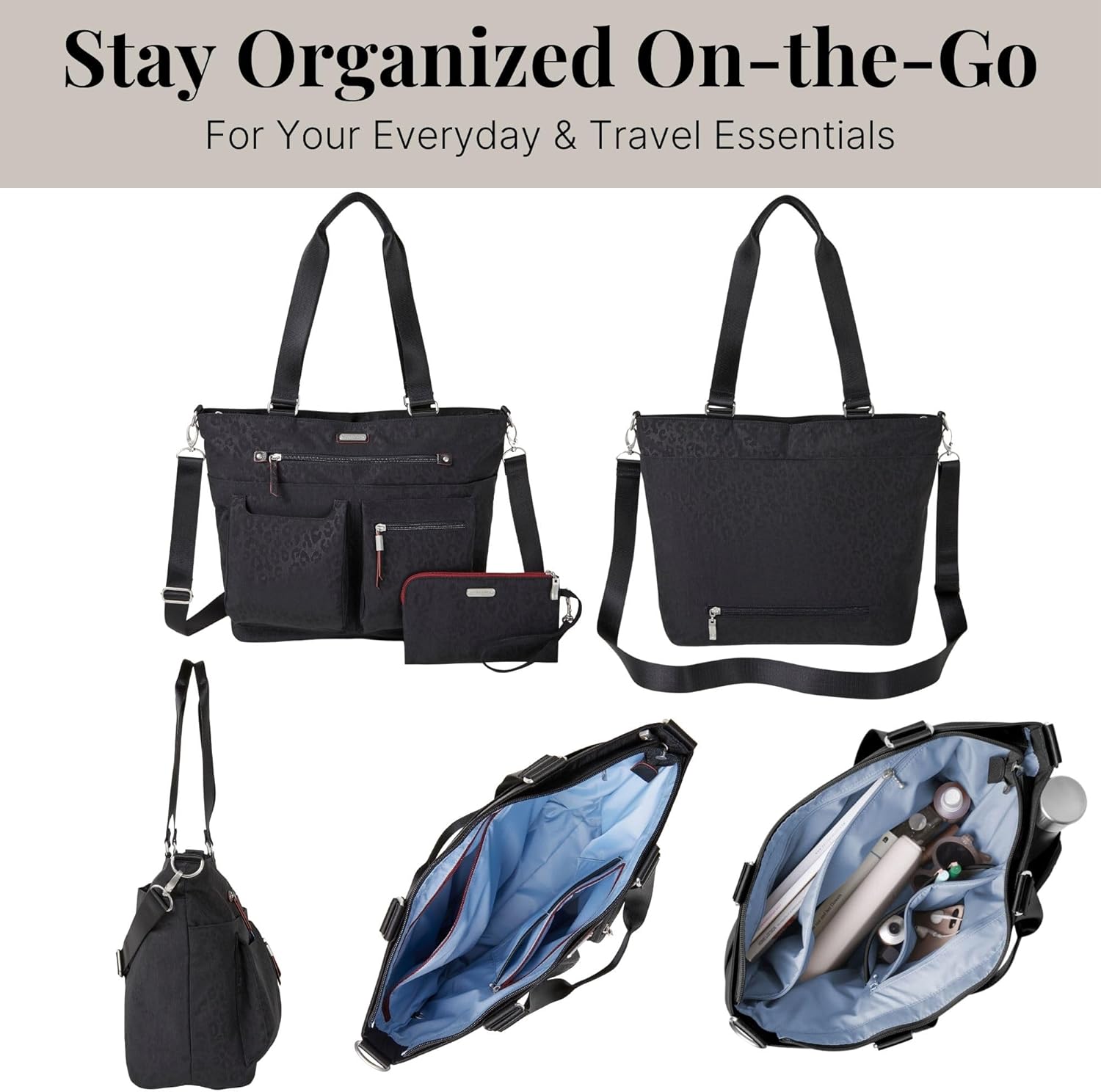 Baggallini Any Day Tote with RFID Phone Wristlet - Image 5