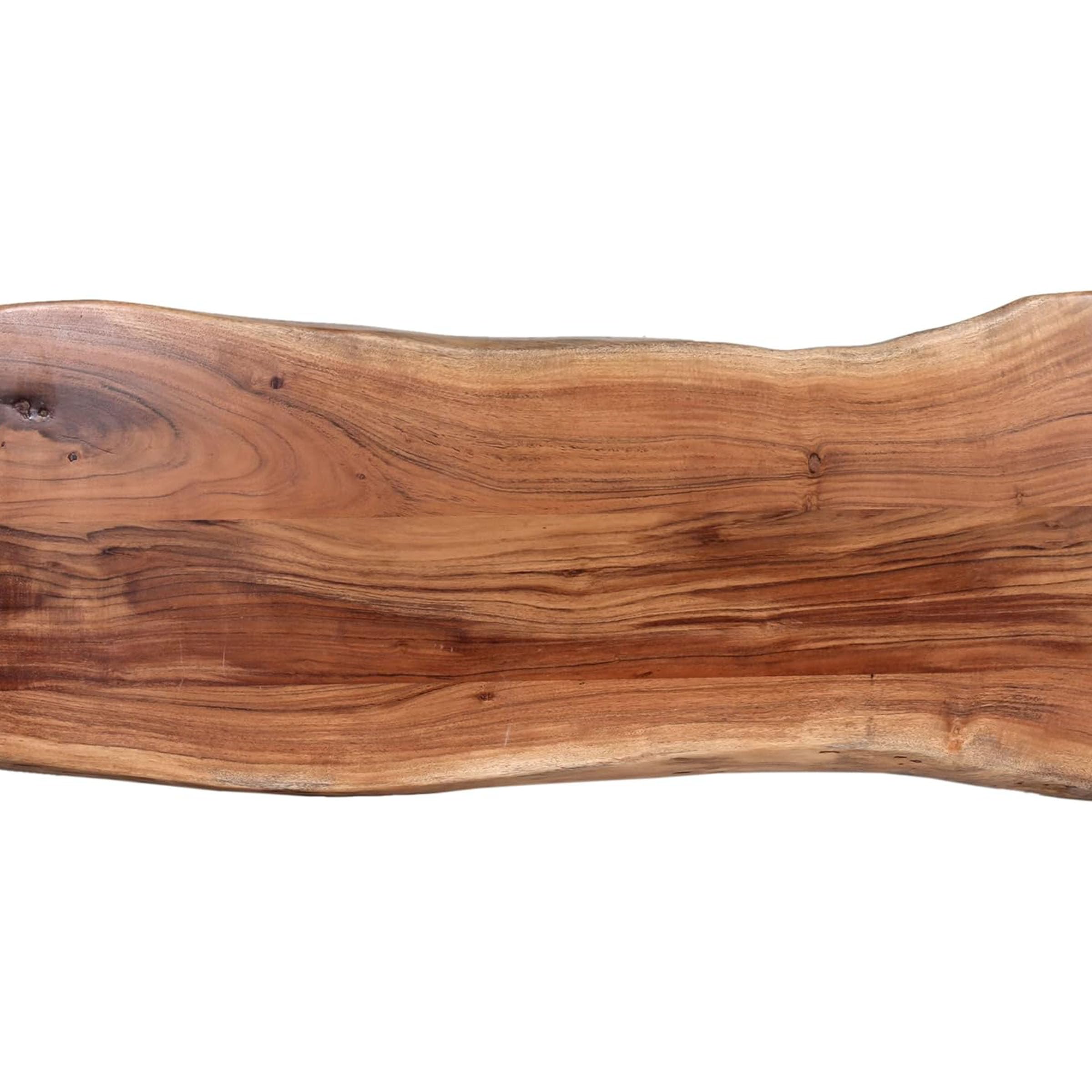 Alaterre Live Edge Solid Wood Entryway Bench with Hairpin Metal Legs, 36” | Narrow Shoe Bench, End of Bed Bench, Modern Farmhouse Table Bench, for Entryway, Dining Room, Kitchen, or Bedroom