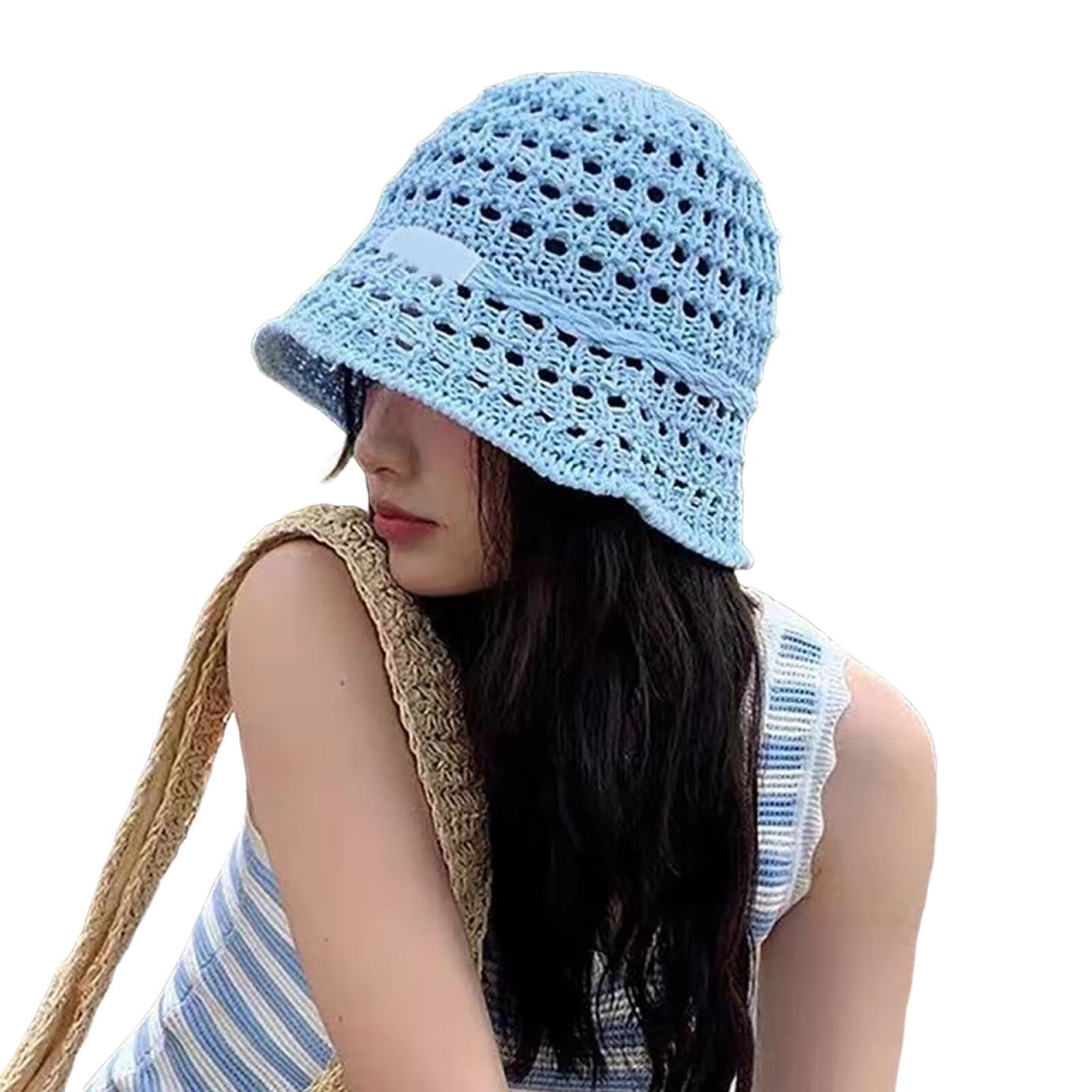 Chapeau de soleil d'été pour femmes avec large bord ventilé - 3