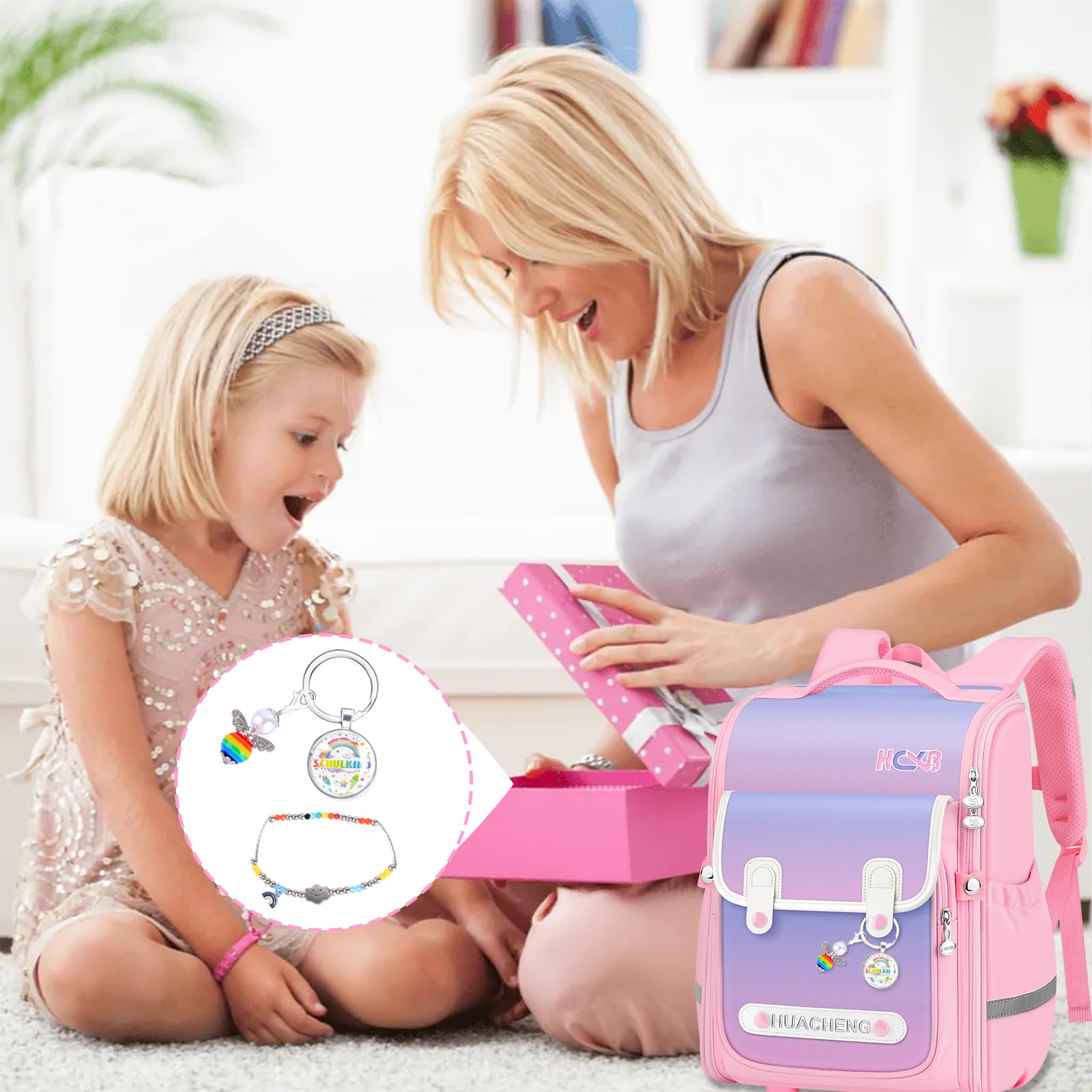 Braccialetto Portafortuna Per Scuola - Angelo Custode Per Bambine