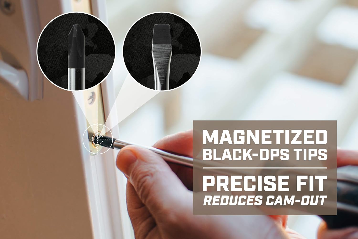 Spec Ops SPEC-S Tools 6-Piece Screwdriver Set, Phillips & Slotted, Magnetic Tip, 3% Donated To Veterans