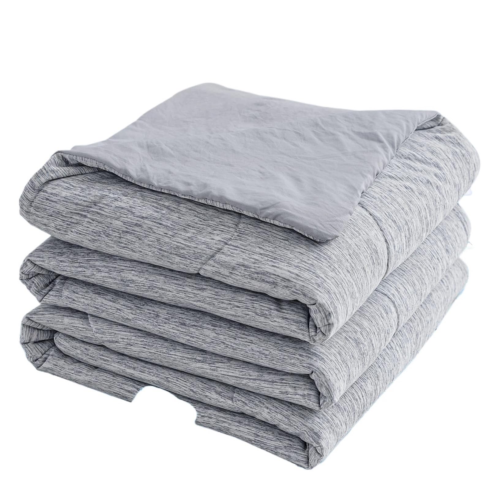 EBzvblxm Cooling Blanket for Summer, Cooling Comforter Gray 108x90in Chill Fiber Cool Summer Night Sweats Hot Sleeper