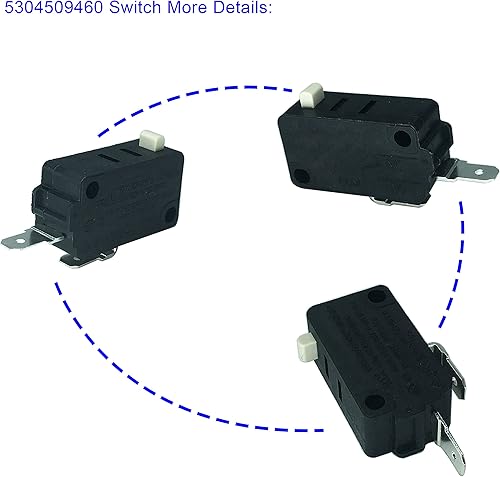 Miniatura 4 de LONYE 5304509459 & 5304509460 Reemplazo del interruptor de puerta de microondas para Frigidaire Electrolux Microondas 5304464098 AP6230614