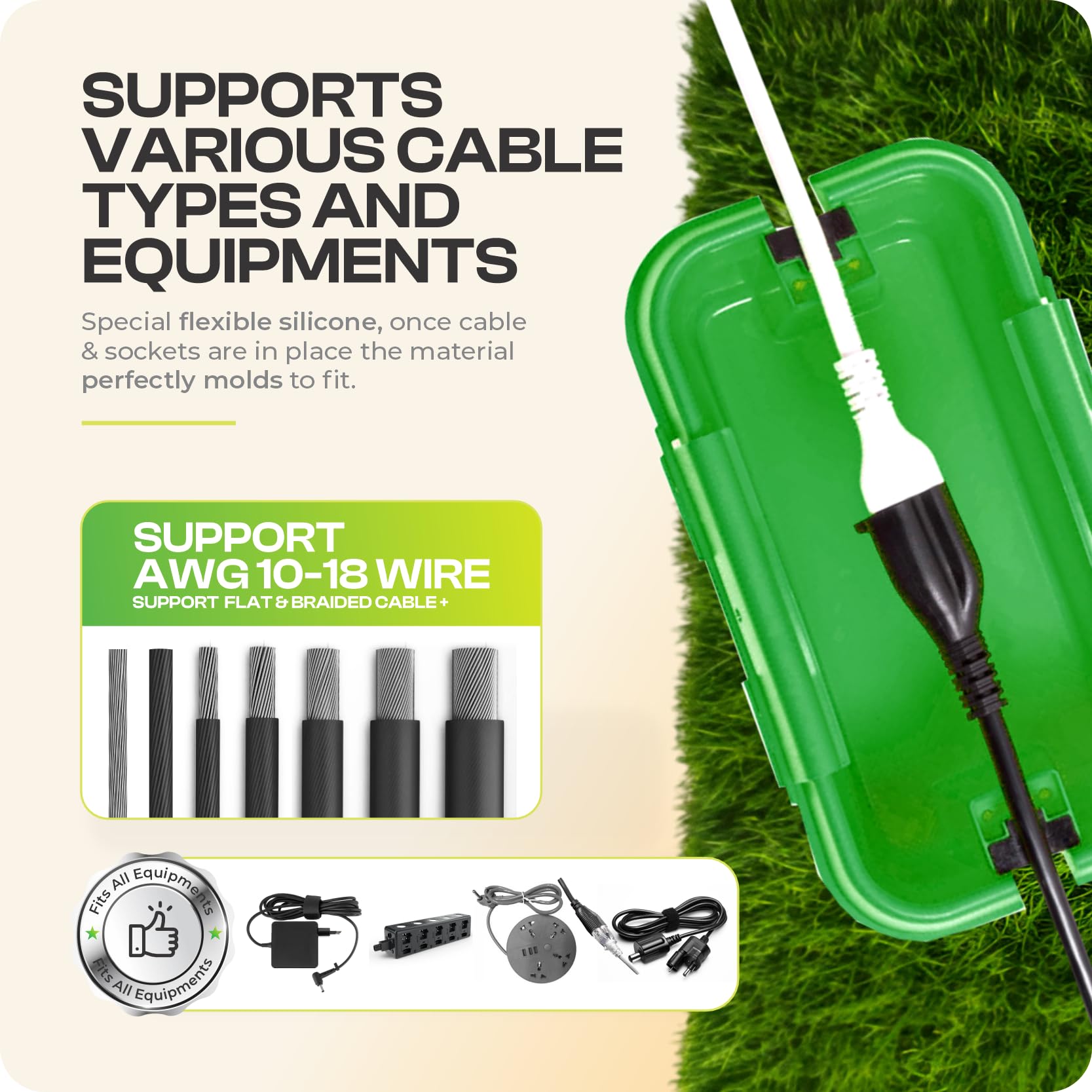 SOCKiTBOX Caja de conexión eléctrica portátil resistente a la intemperie