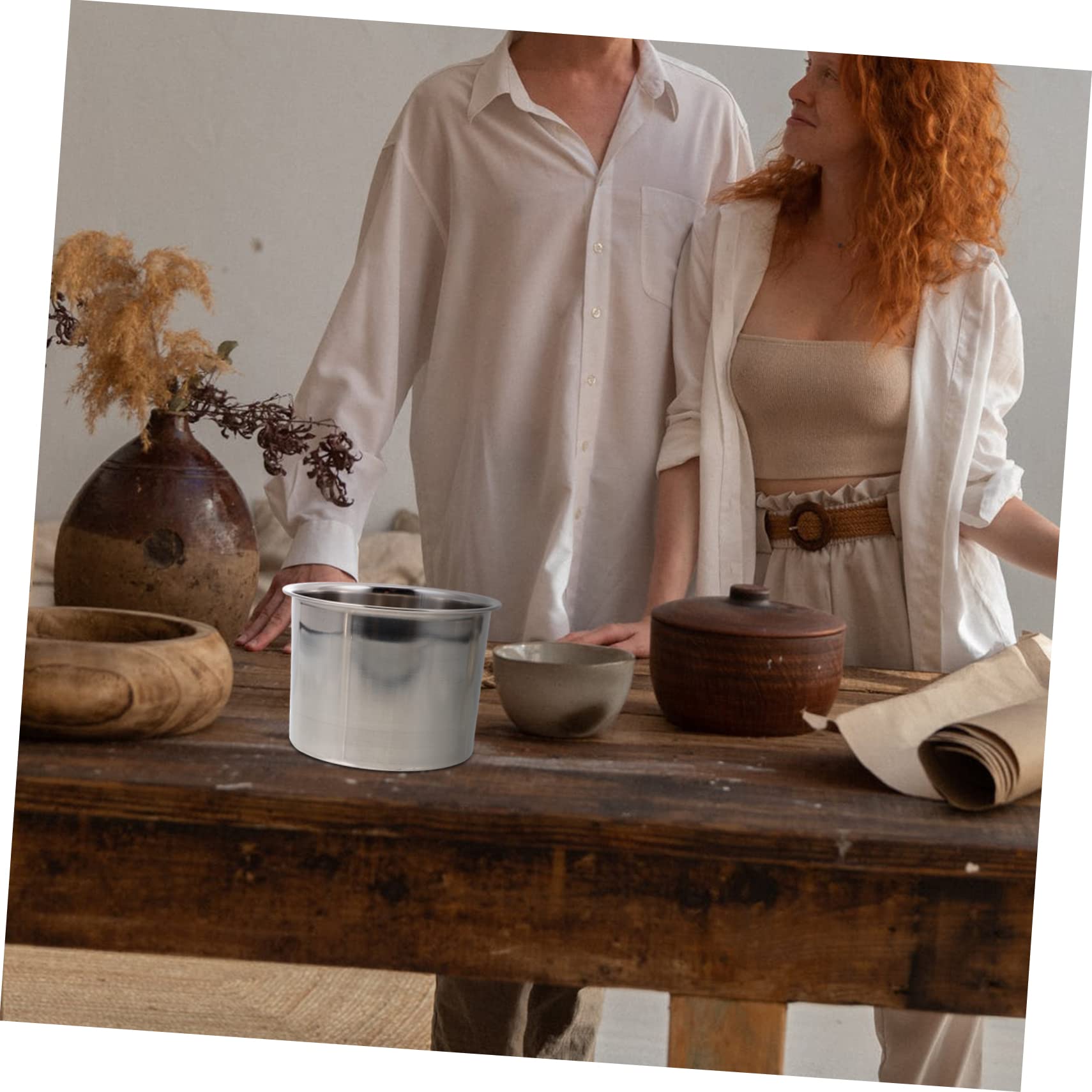 JEWEDECO Kit para Hacer Velas Perfumadas DIY Acero Inoxidable, Finamente Procesado y Fácil de Limpiar, Incluye Accesorios Creativos para Manualidades en Casa