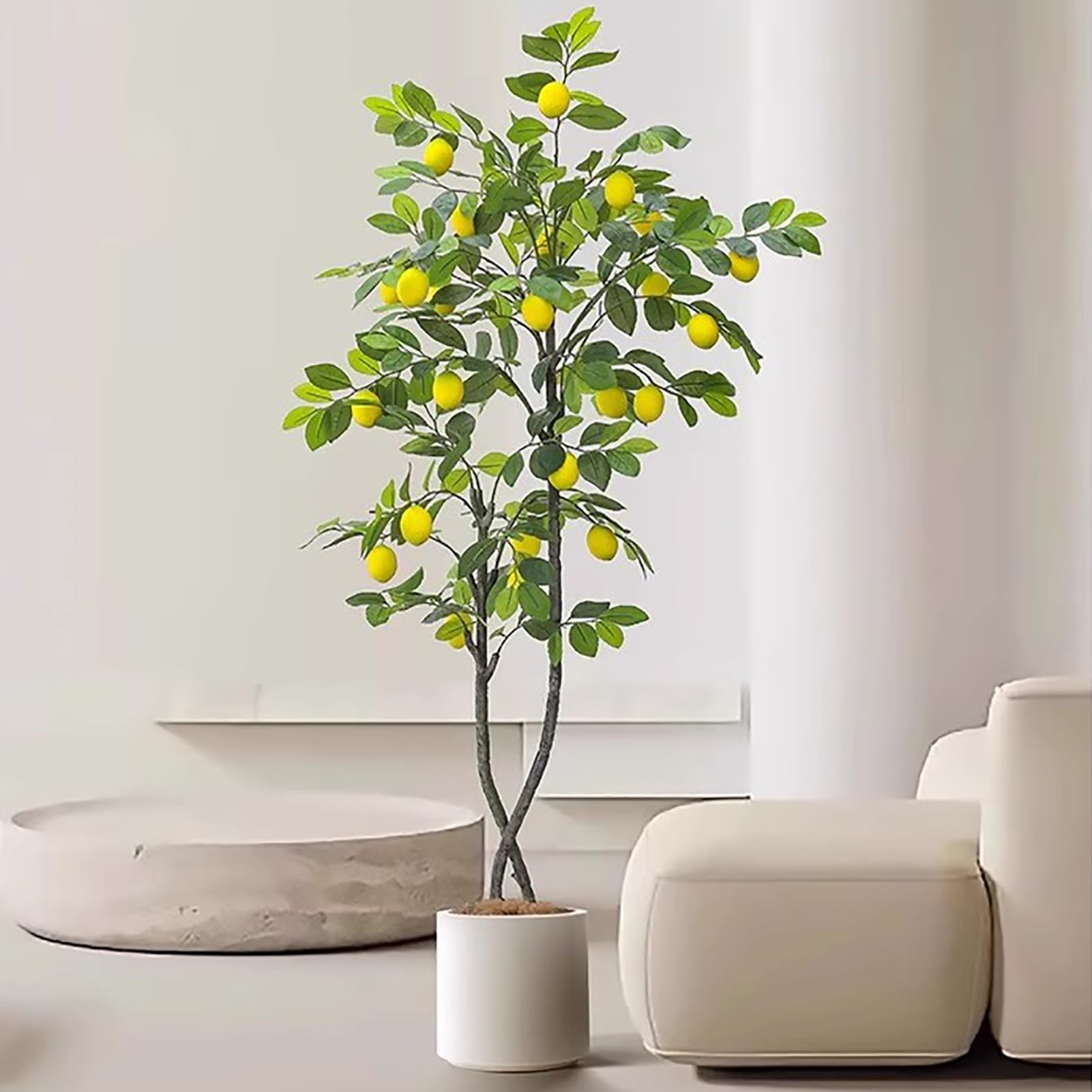 Amazon｜観葉植物 フェイク 玄関ポーチの角に本物のような人工