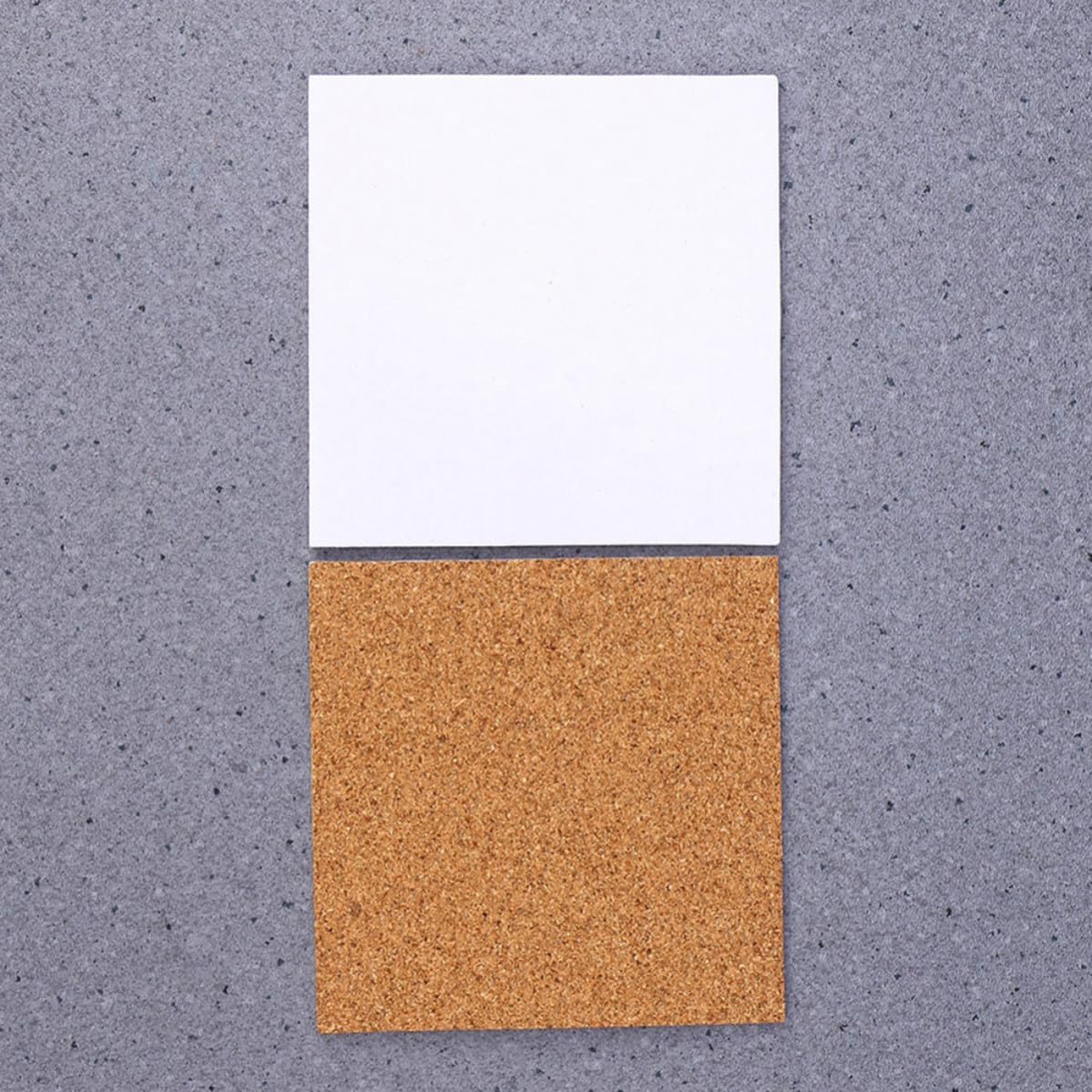 Self Adhesive Cork Coasters Squares Brown 28pcs for Potted Plants