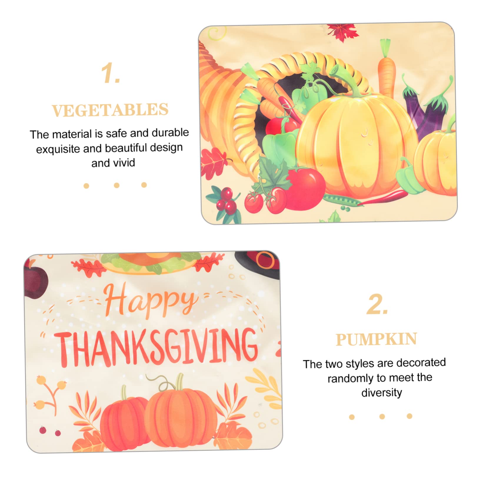Sosoport 10stücke Titel Halbkreis Gartenfahnen Herbstliche Kürbis-dekoration Für Thanksgiving Wetterbeständig Für Garten Und Festlichkeiten