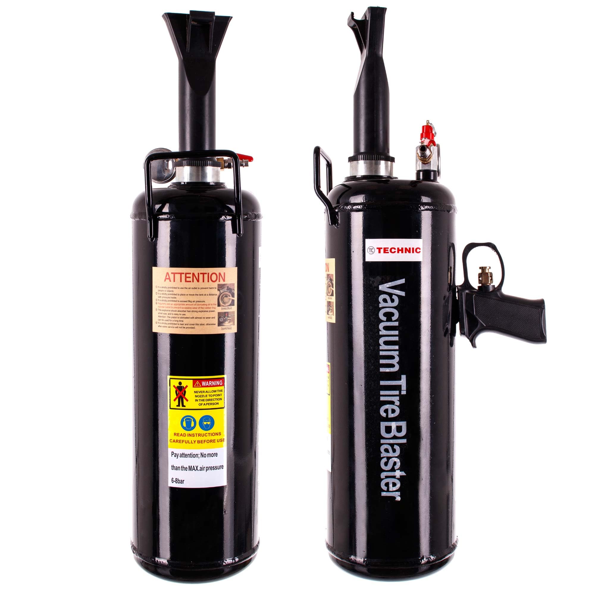 Gonfiatore, pneumatici, riempitivo professionale per pneumatici, booster 12L, gonfiatore per pneumatici, airbooster, pistola ad aria, aiuto per il riempimento, cannone ad aria con manometro per