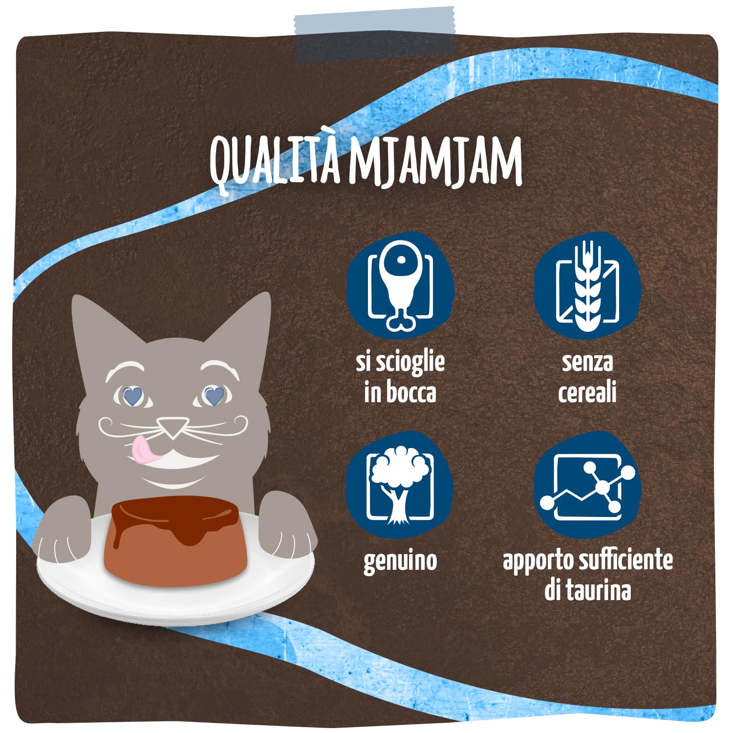 MjAMjAM - Cibo umido Premium per gatti - Panna Gatto - Delicata anatra con raffinata guarnizione, confezione da 1 (2x80g), senza cereali