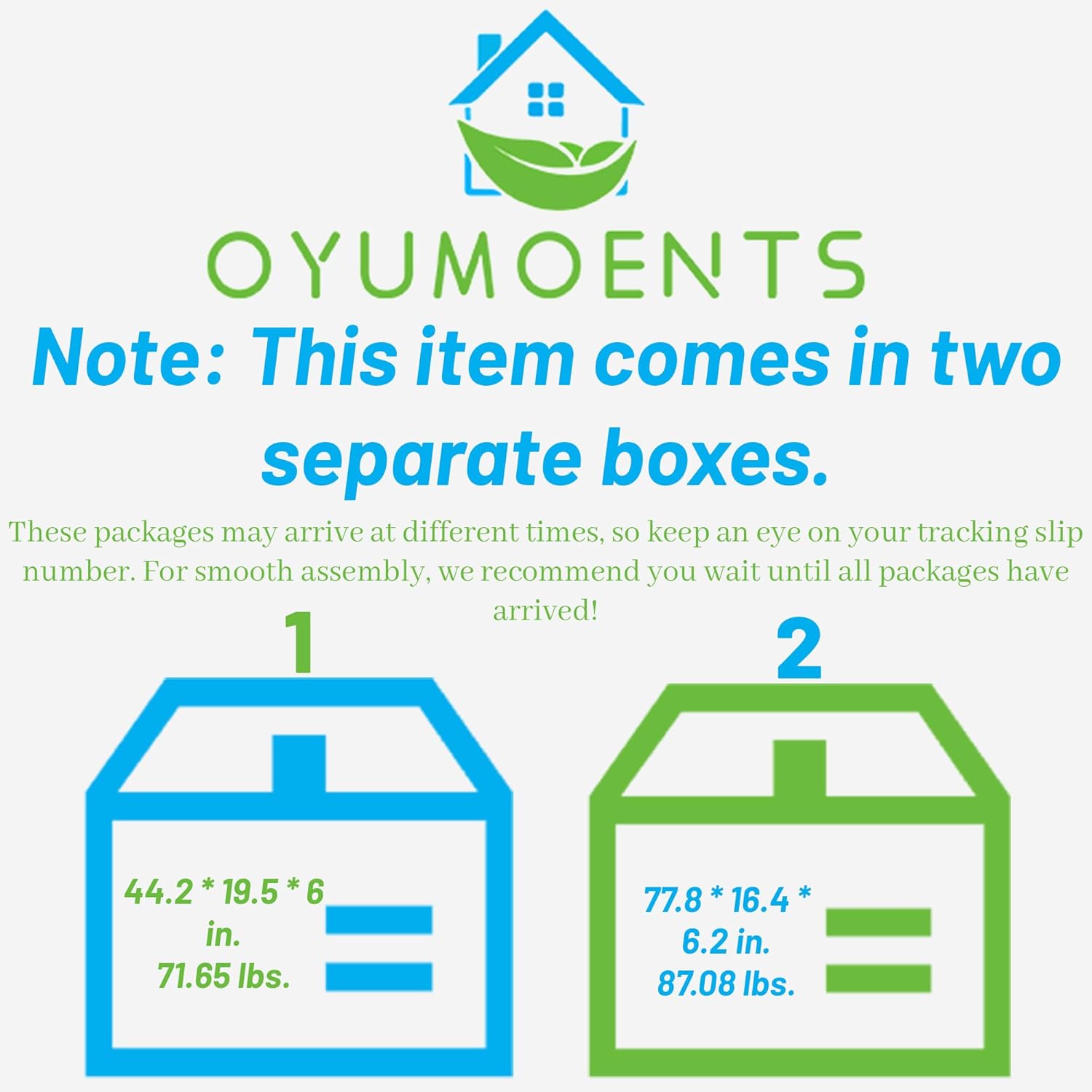 Two packages for OYUMOENTS Loft Bed