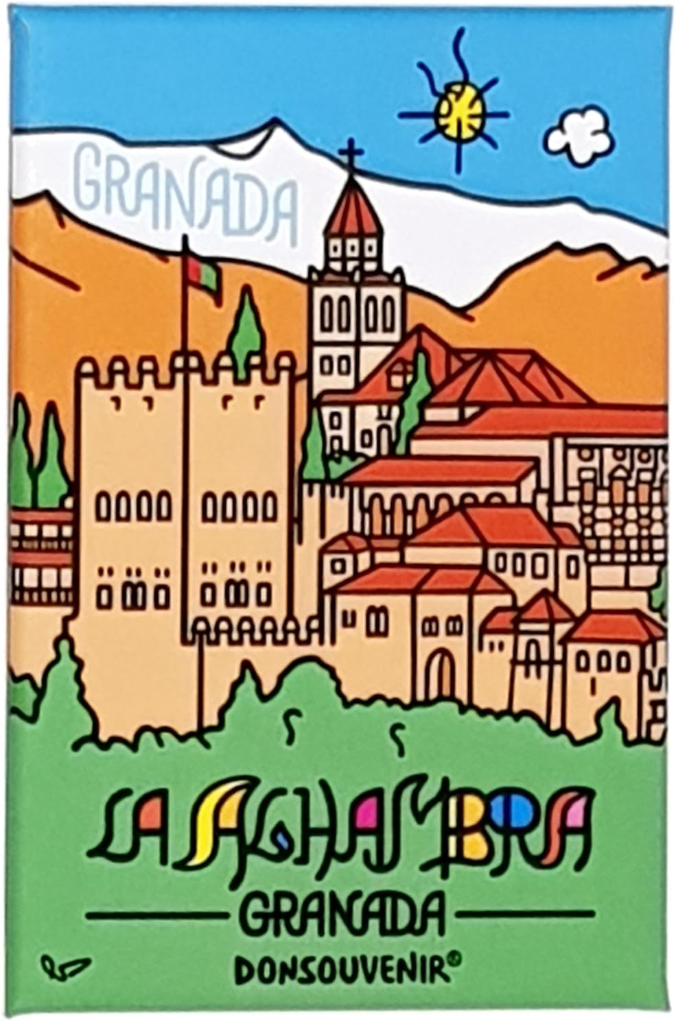 DONSOUVENIR MAGNETIC Granada. Model: LA Alhambra. Magnet