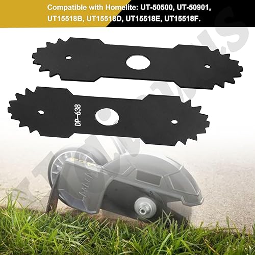 Miniatura 4 de Haiouus Cuchilla de borde 638006008 de 9 pulgadas, compatible con Ryobi Edger - Compatible con el modelo 638006007 RY13050 RY13050A RY15518 RY40030