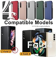 Vista 7 de Miimall Funda compatible con Samsung Galaxy Z Fold 4 con bolígrafo, Z Fold 4 con S Pen + protector de pantalla frontal + diseño de rayas verticales