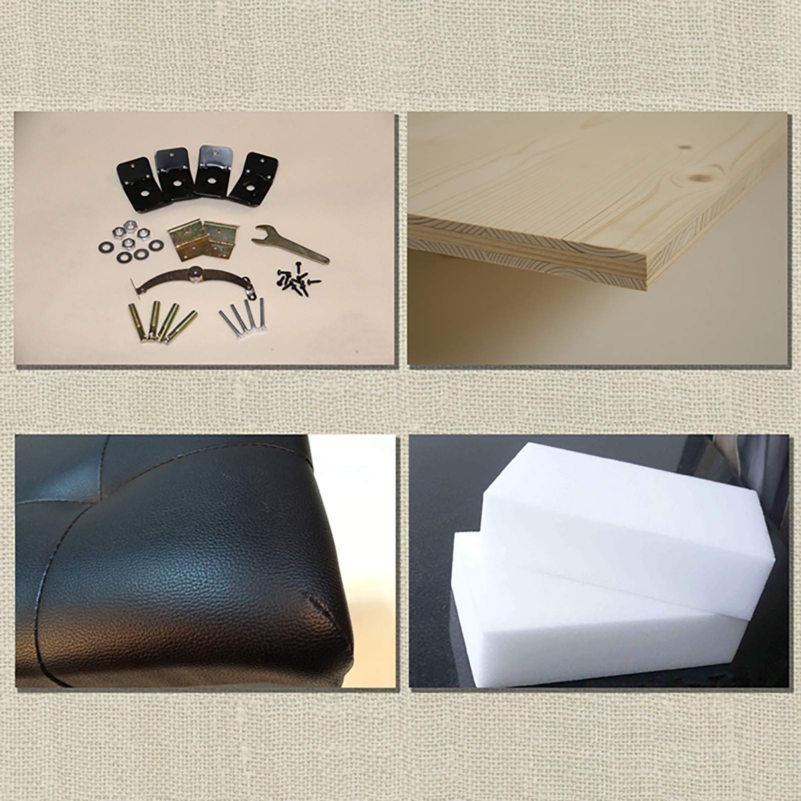 Duet - Panca per pianoforte con contenitore per la musica, cuscino imbottito in pelle, altezza regolabile, perfetta per uso domestico e in studio, elegante sgabello bianco per pianoforte per musicisti