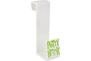 Idea Factory Potty Hook/Storage Hook for Bathroom and Kitchen, Double Hook