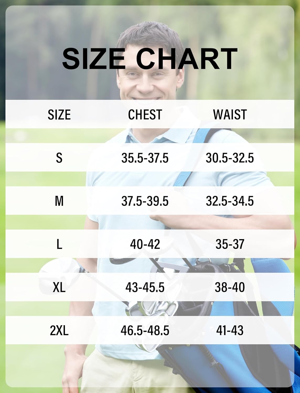 2 Pack Men's Golf Polo Shirts Short Sleeve Dry Fit Print Performance Mositure Wicking Golf Shirts for Men Casual - Image 7