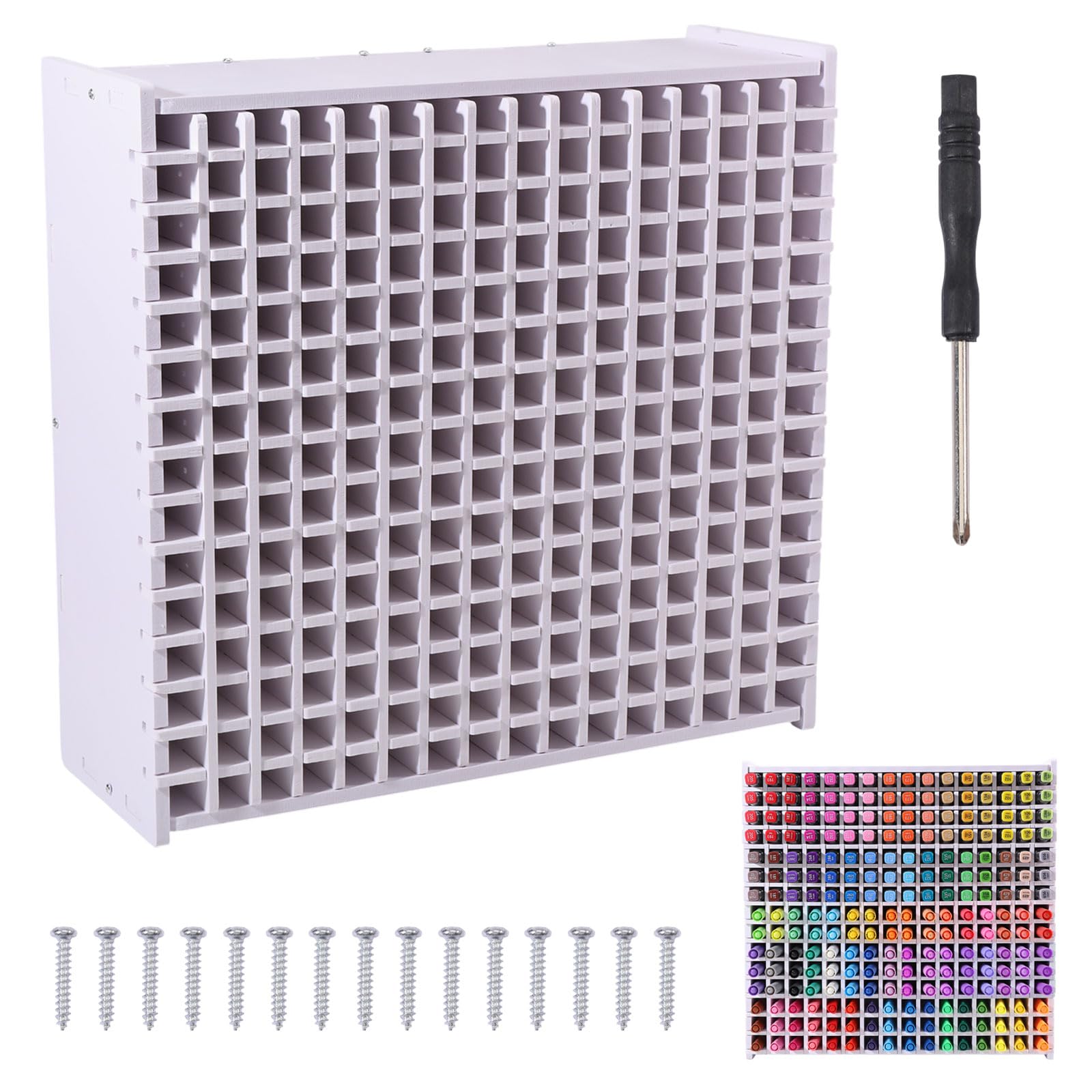 Organisateur de Bureau pour Pinceaux et Marqueurs Idéal pour Dessin et Aquarelle