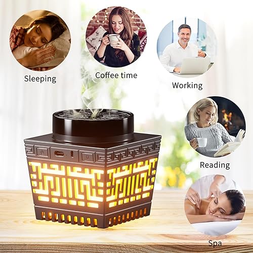 Miniatura 8 de Mini quemador de incienso portátil Bakhoor recargable USB difusor de aroma eléctrico árabe soporte de incienso musulmán decoración del hogar