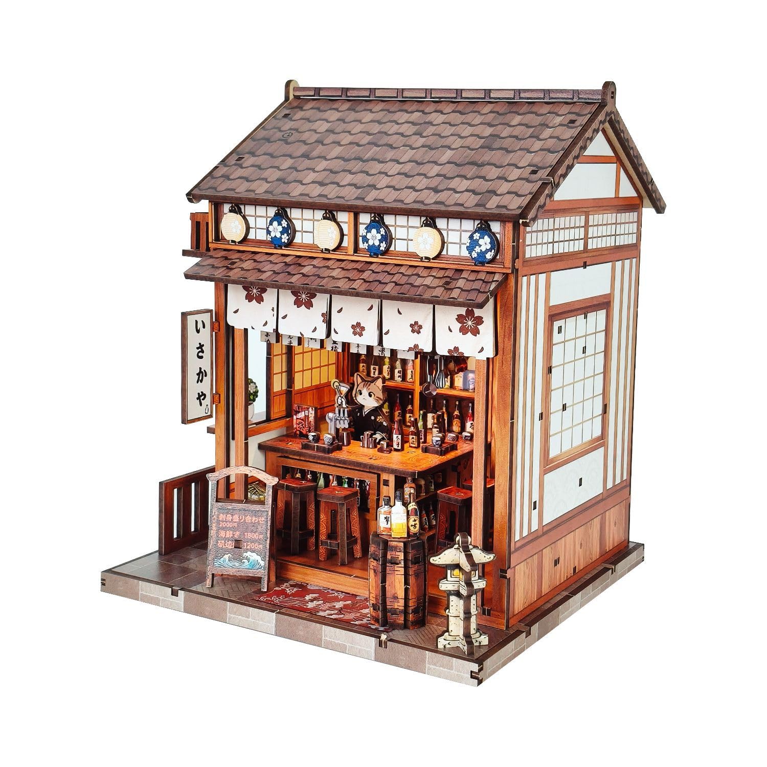 Amazon | 日本のDIYミニチュアハウスキット、木製ミニドールハウス