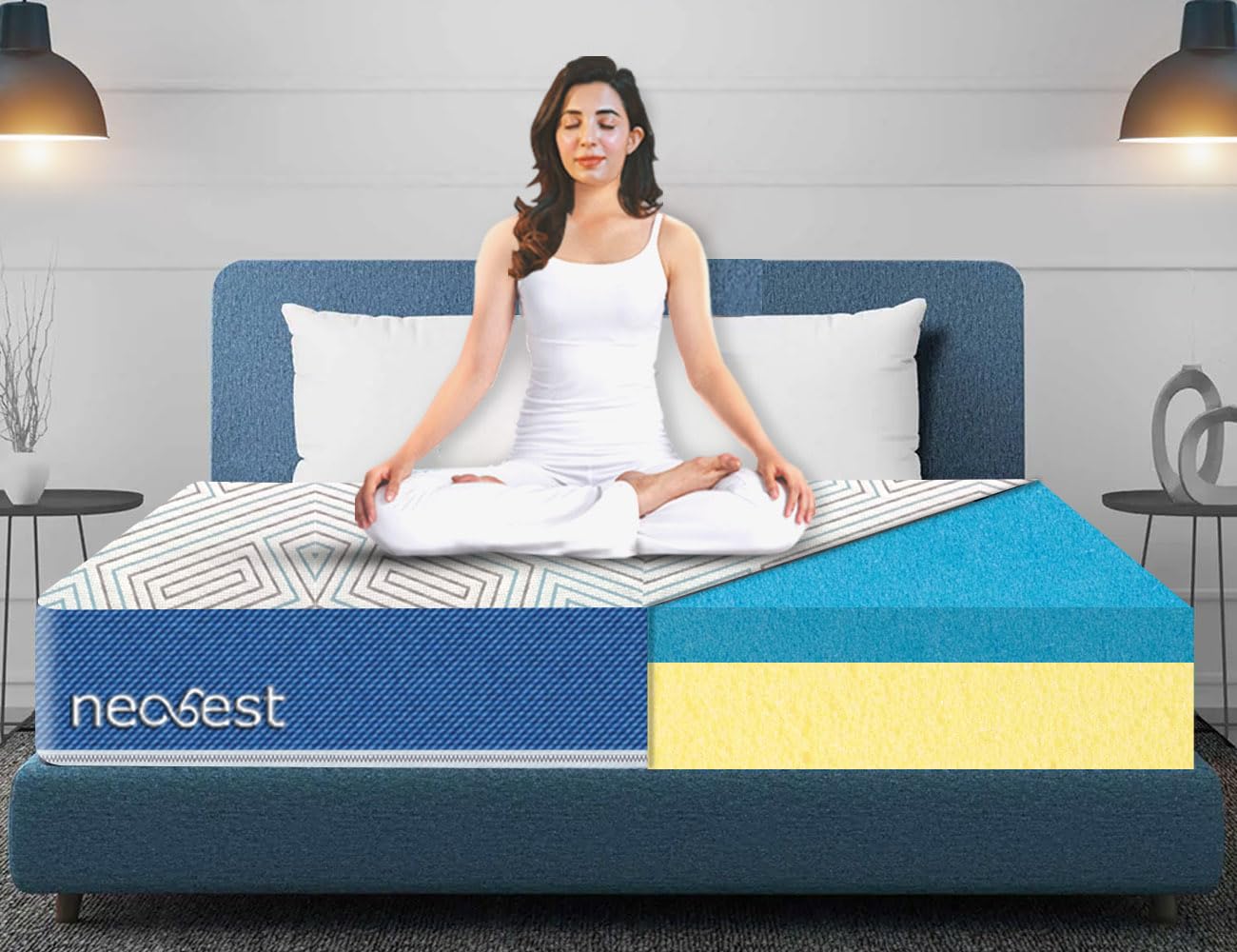 NEOBEST NEO72728MF Orthopaedic Memory Foam Mattress 8 inch King