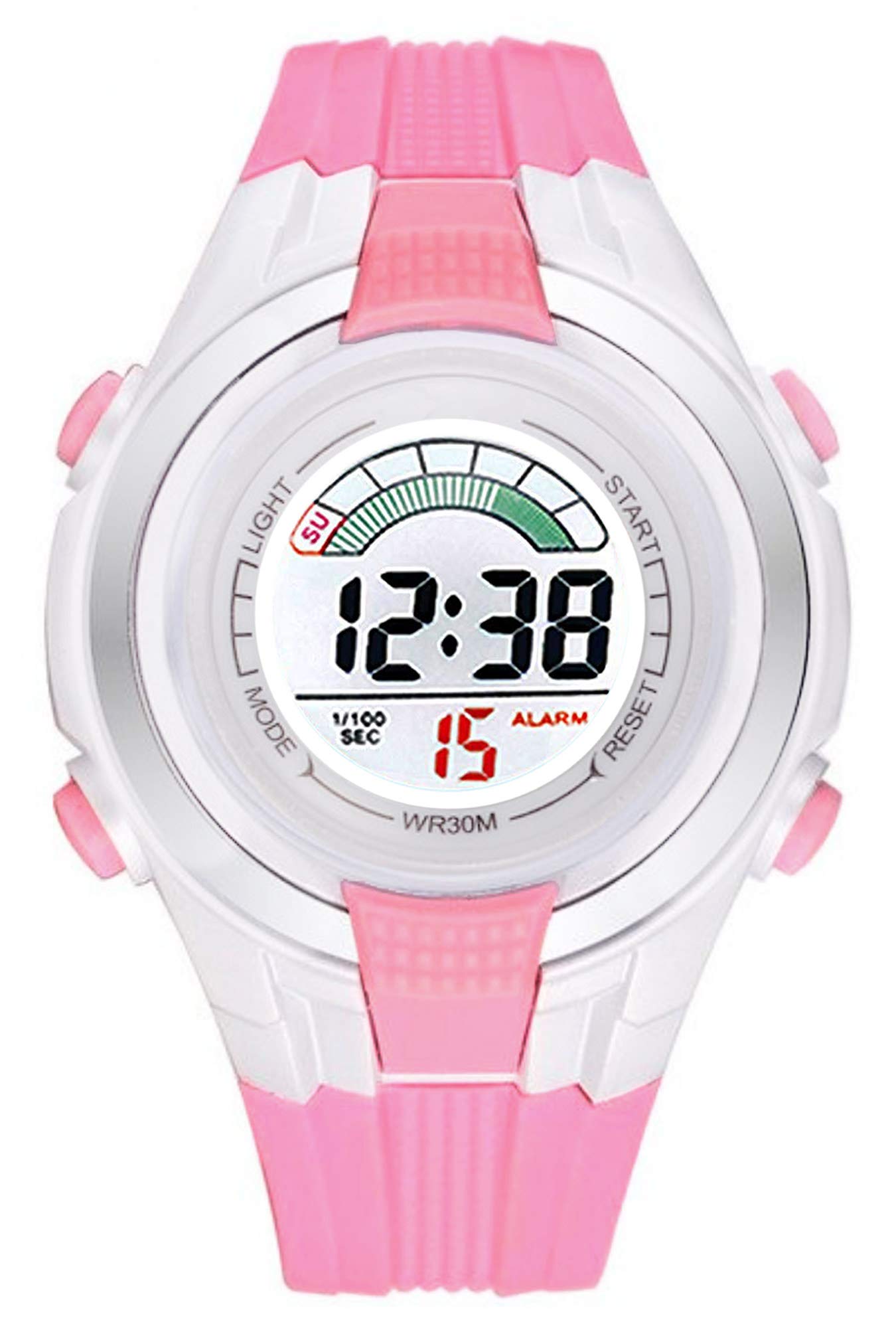 Time Up Cool Color Digital Alarm,Light,Stopwatch Function Watch for Kids-MR-EZ20082-3