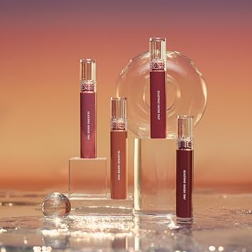 rom&nd GLASTING WATER TINT 14 Mauve Moon | Long-Lasting Hydrating Lip Stain | Non-Sticky Glossy Finish for Cool Tones | K-Beauty Liquid Lipstick