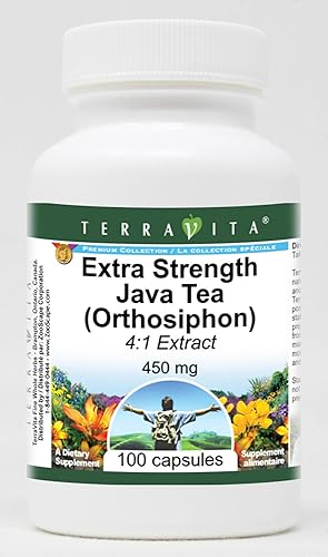 Extra Strength Java Tea Orthosiphon Extracto 41 - 450 mg 100 cápsulas ZIN 511045