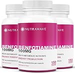 Nutrawave PURE *BONUS SIZE* 150 capsules HIGHEST POTENCY Benfotiamine Complex – 100mg, Thiamine B1 Supplement, Increased Energy, Nerve Support, All-Natural, Vegan, Gluten Free. 5-month supply