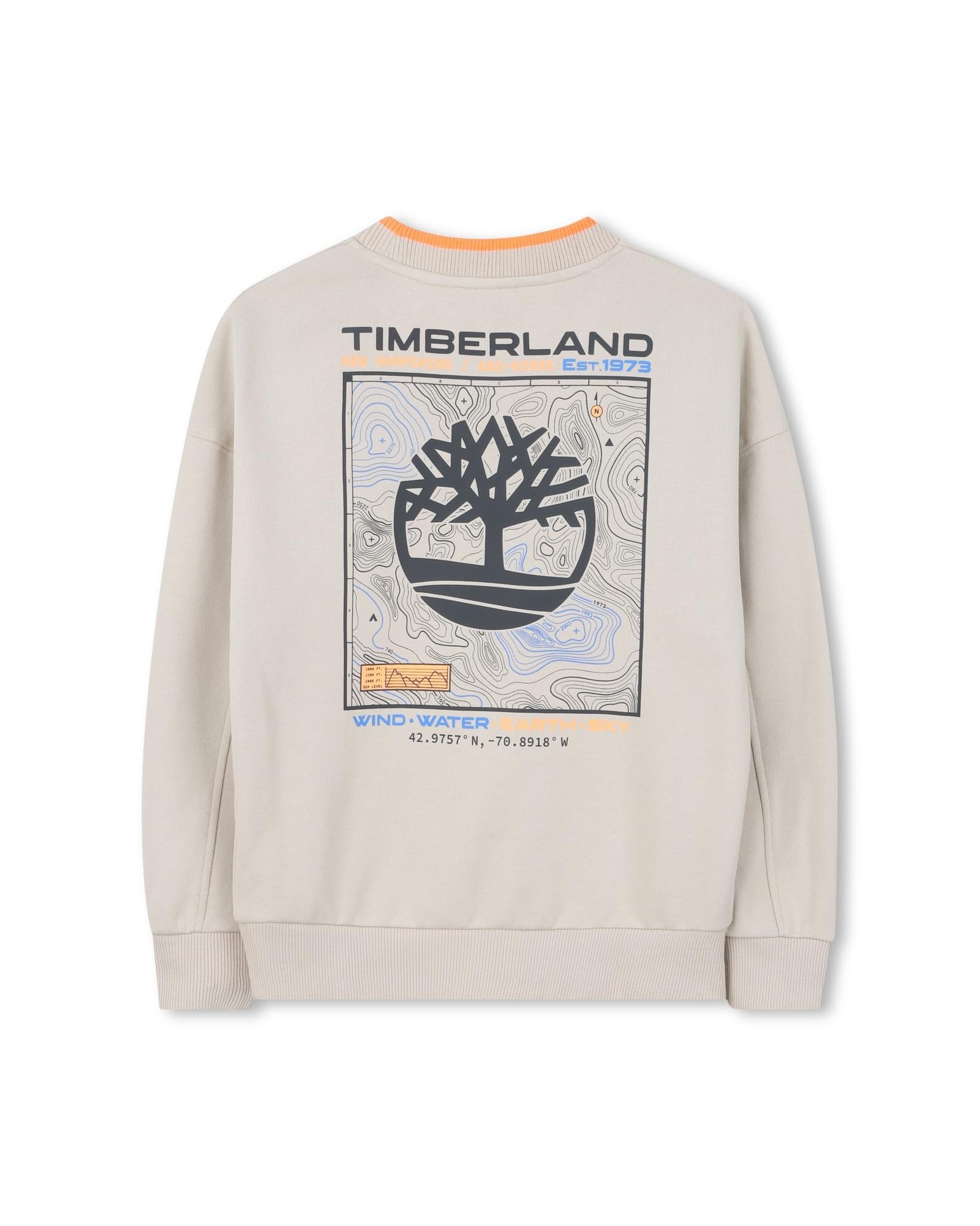 Timberland Felpa Bambino, Grigio, 5 Anni