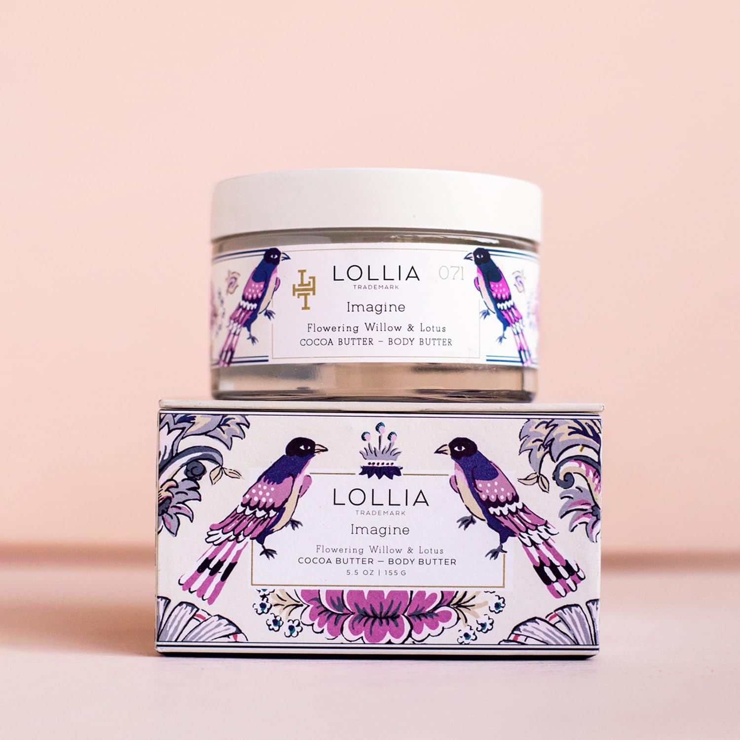 Lollia Imagine Body Butter | Hidratante corporal nutritivo | Hidratante y suave | Los mejores ingredientes incluyendo manteca de karité y manteca de cacao | 155 g