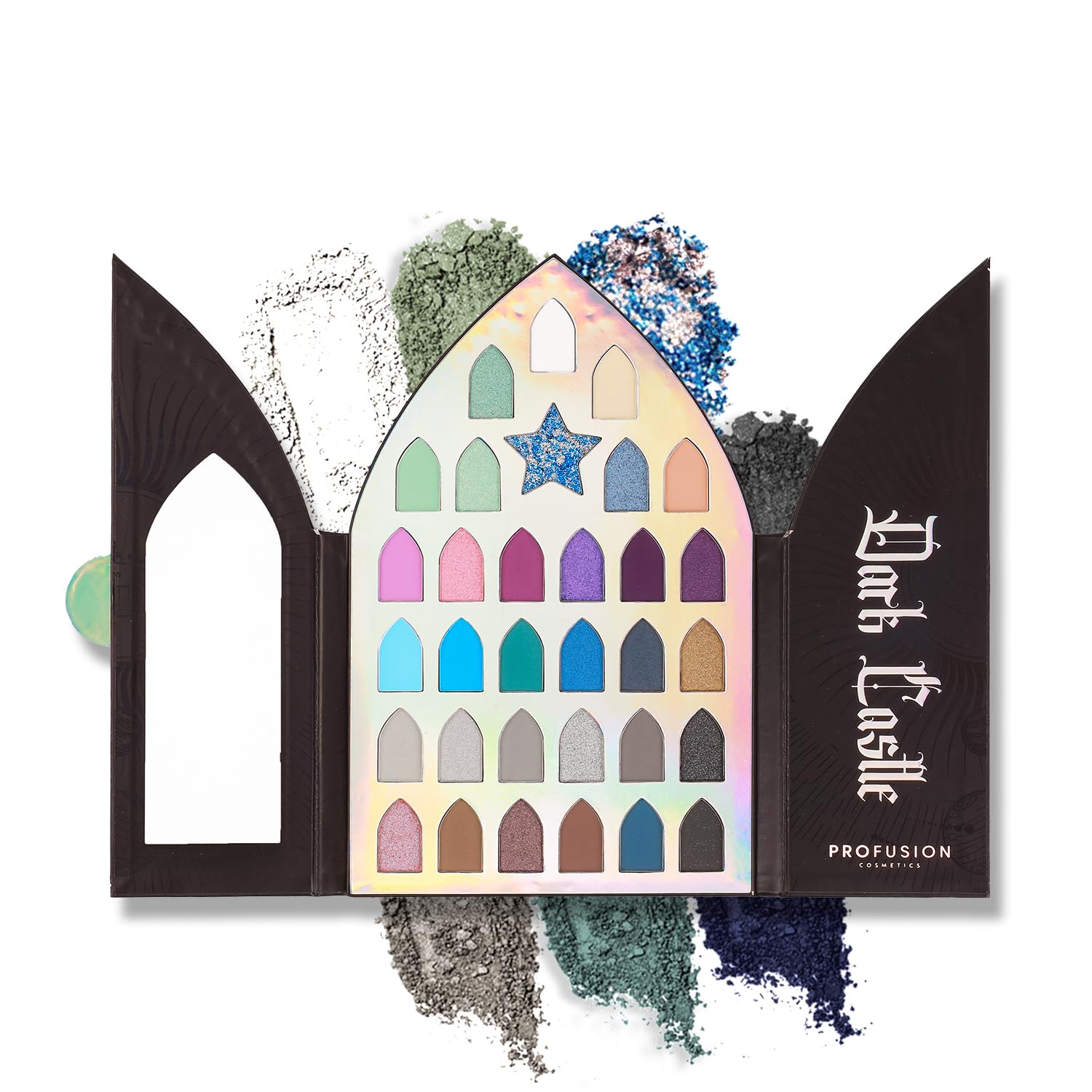 Profusion Cosmetics Enchanted Forest Dark Castle 32 Shade Eyeshadow Palette, Unlock Mystical Glamour with the Enchanted Forest Shadow Palette and Achieve Eye Catching Look With Premium Makeup Kit