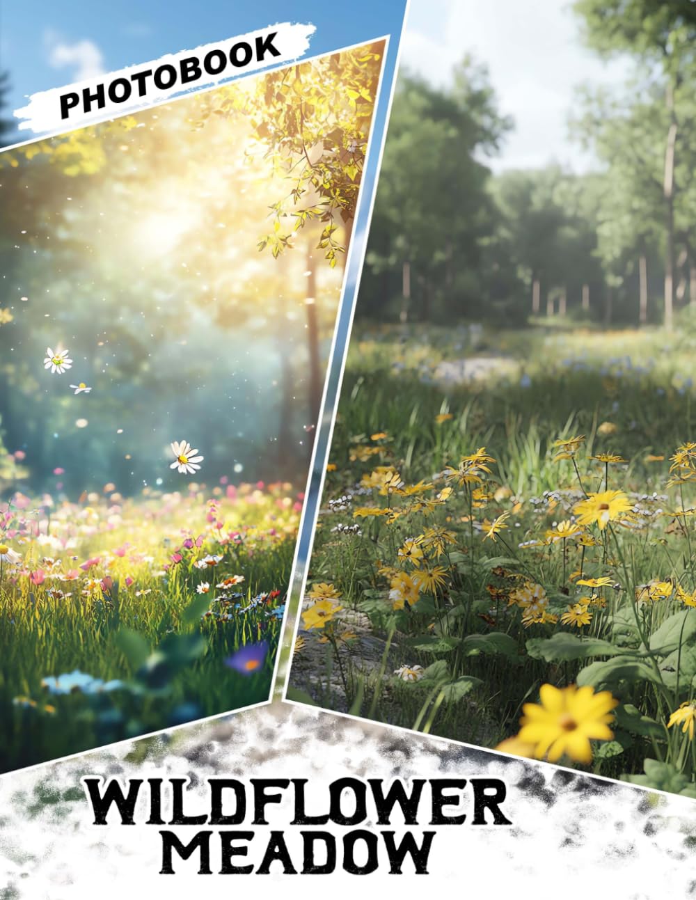 Wildflower Meadow Photo Book: Vibrant Collection with 40 Stunning Wildflower Images Featuring Colorful Blooms And Serene Meadow Views