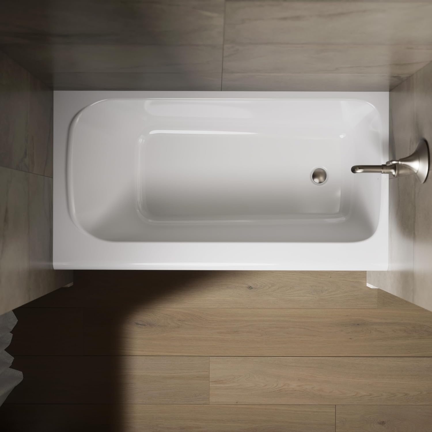 Kohler 25831-RA-0 Avec® 60" x 32" alcove bath, right drain, White