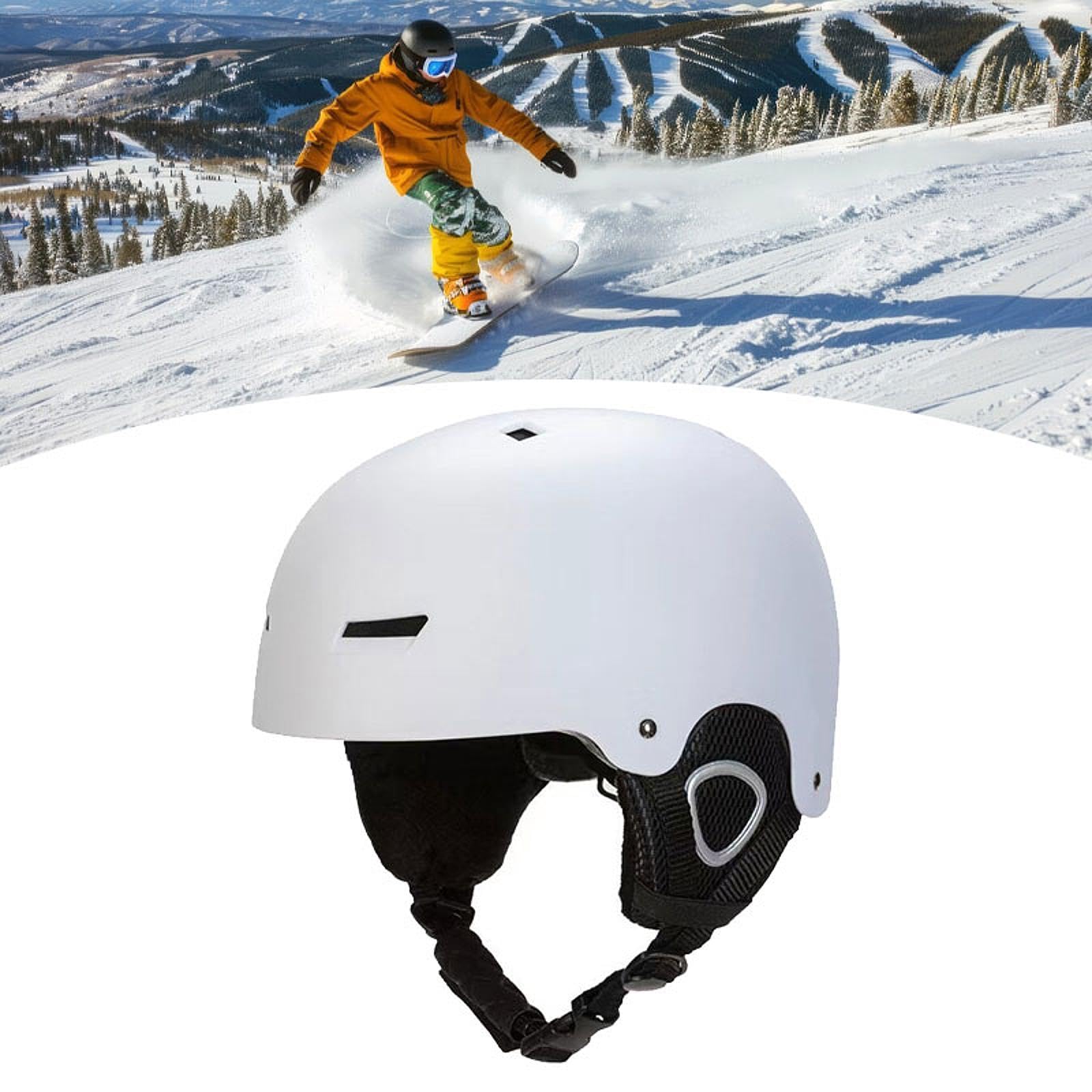 Casco de Esquí Casco Multiuso de Patinaje Casco para Bicicleta Casco de Snowboard con Ventilación Integrada Construcción Ligera Ajuste 360 Grados