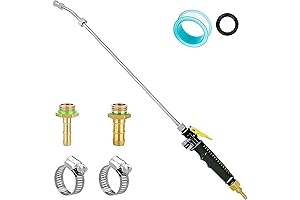 Adjustable Universal Sprayer with 3/8" Brass Barb - IronTon Garden Sprayer Replacement Wand