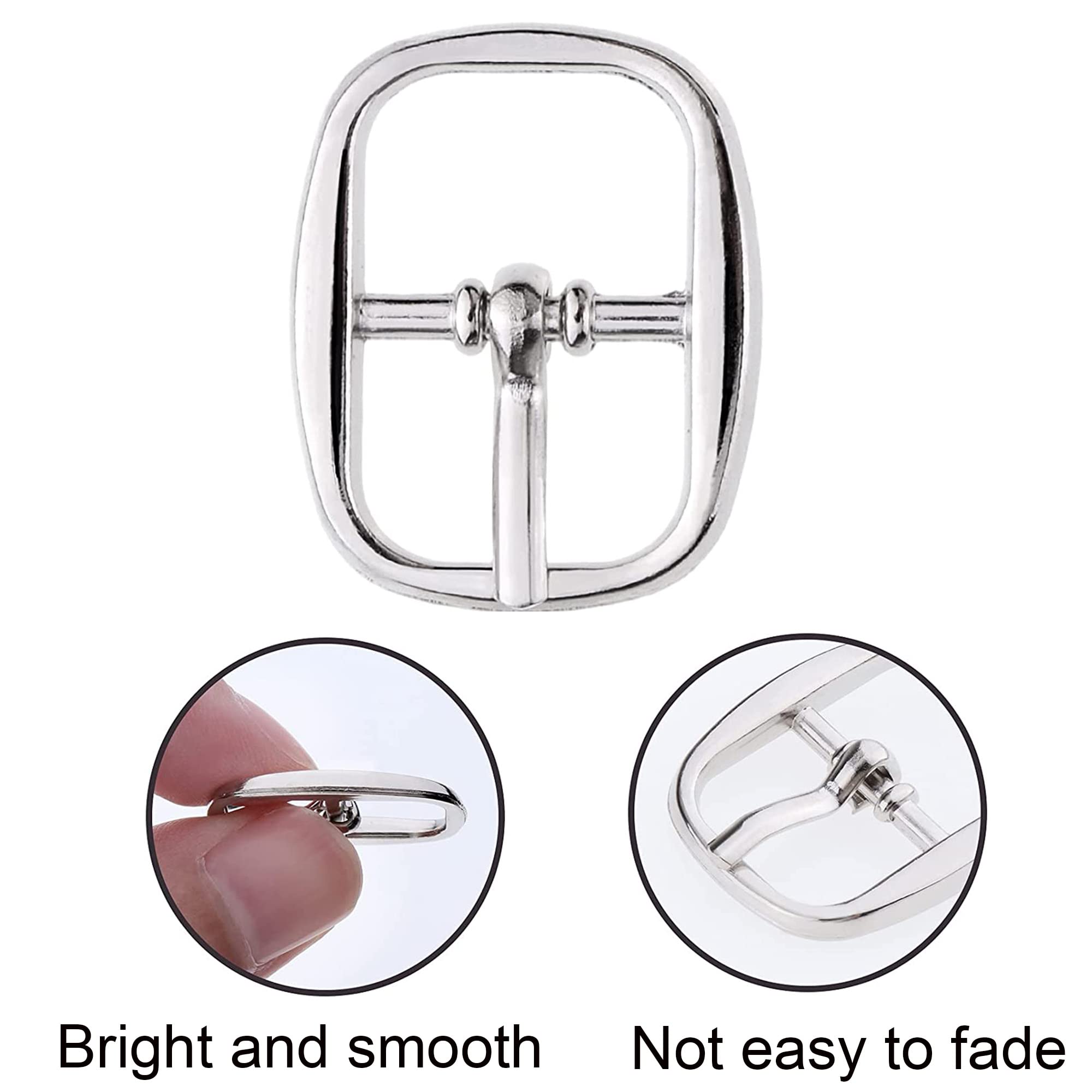 YZSZ 30 Pièces Boucles Coulissantes Réglables En Métal Pour Ceinture Sac à Dos Rouleaux Accessoires De Bricolage 15 Mm Diamètre Vêtements Chaussures Sacs, Or, Argent