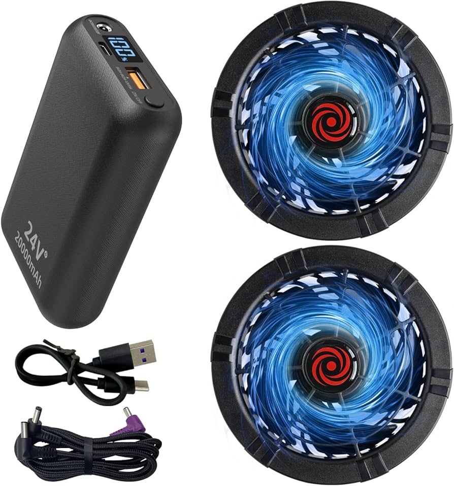 Amazon.co.jp: ファンバッテリーセット 空調作業服用 2025新登場