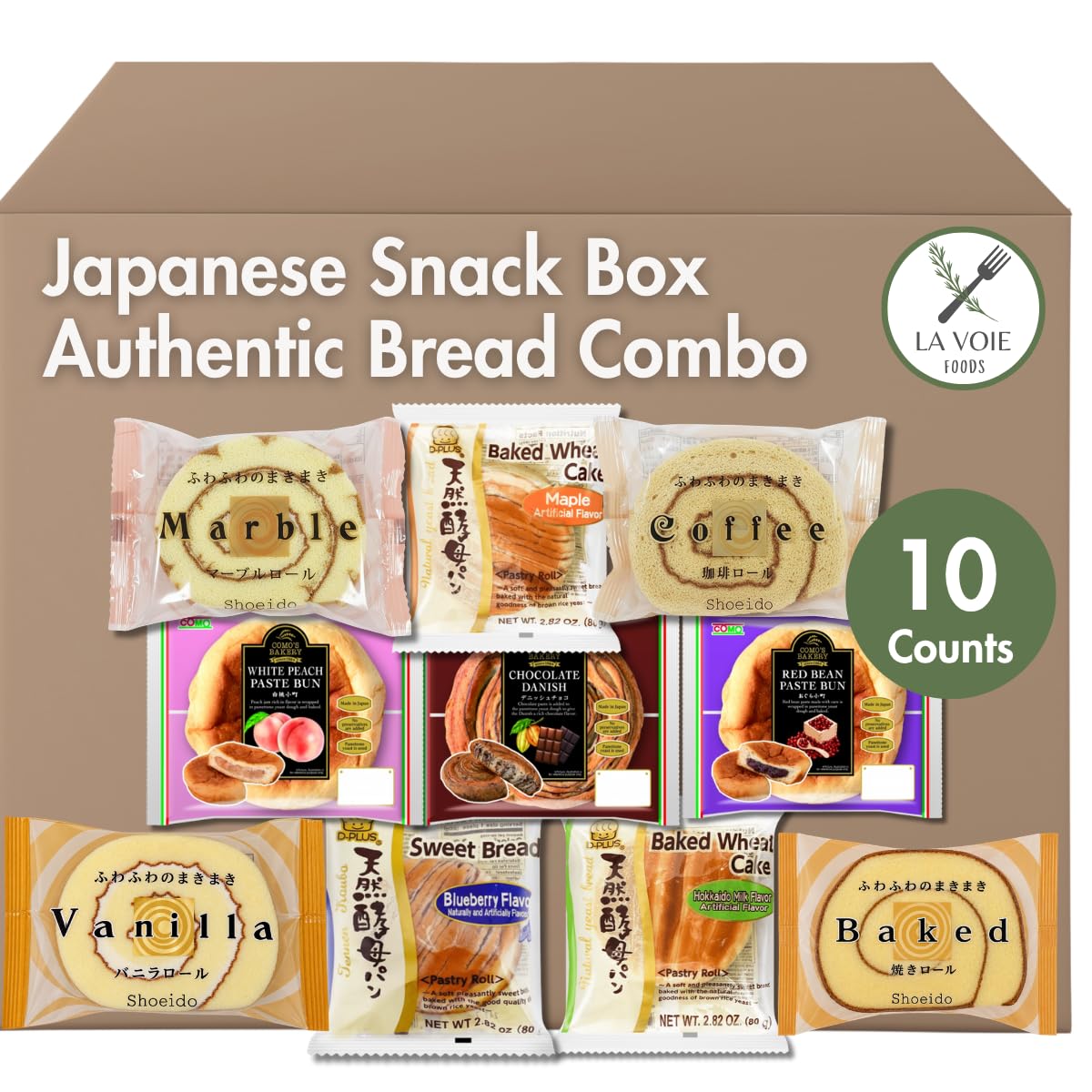 Amazon.com: Japanese Snack box Bread Combo - Japanese Bakery 4