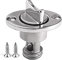 Vista 1 de Oval Garboard Drain Plug,Marine 316 Stainless Steel Drain Plug Fits 1" Hole,with Waterproof O Seal Ring,Boat Transoms Garboard Drain Plug