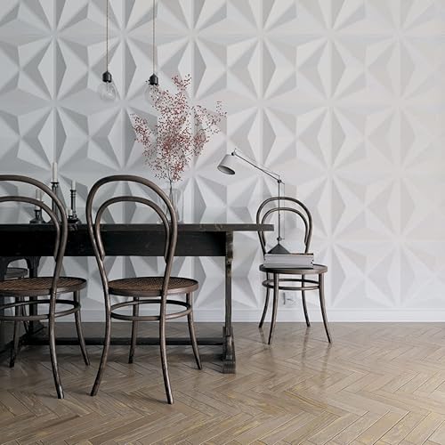 Miniatura 9 de Ekena Millwork WP20X20HVWH-CASE-12 19 5/8 pulgadas de ancho x 19 5/8 pulgadas de alto Haven EnduraWall Decorativo 3D Panel de pared Cubiertas 32.1