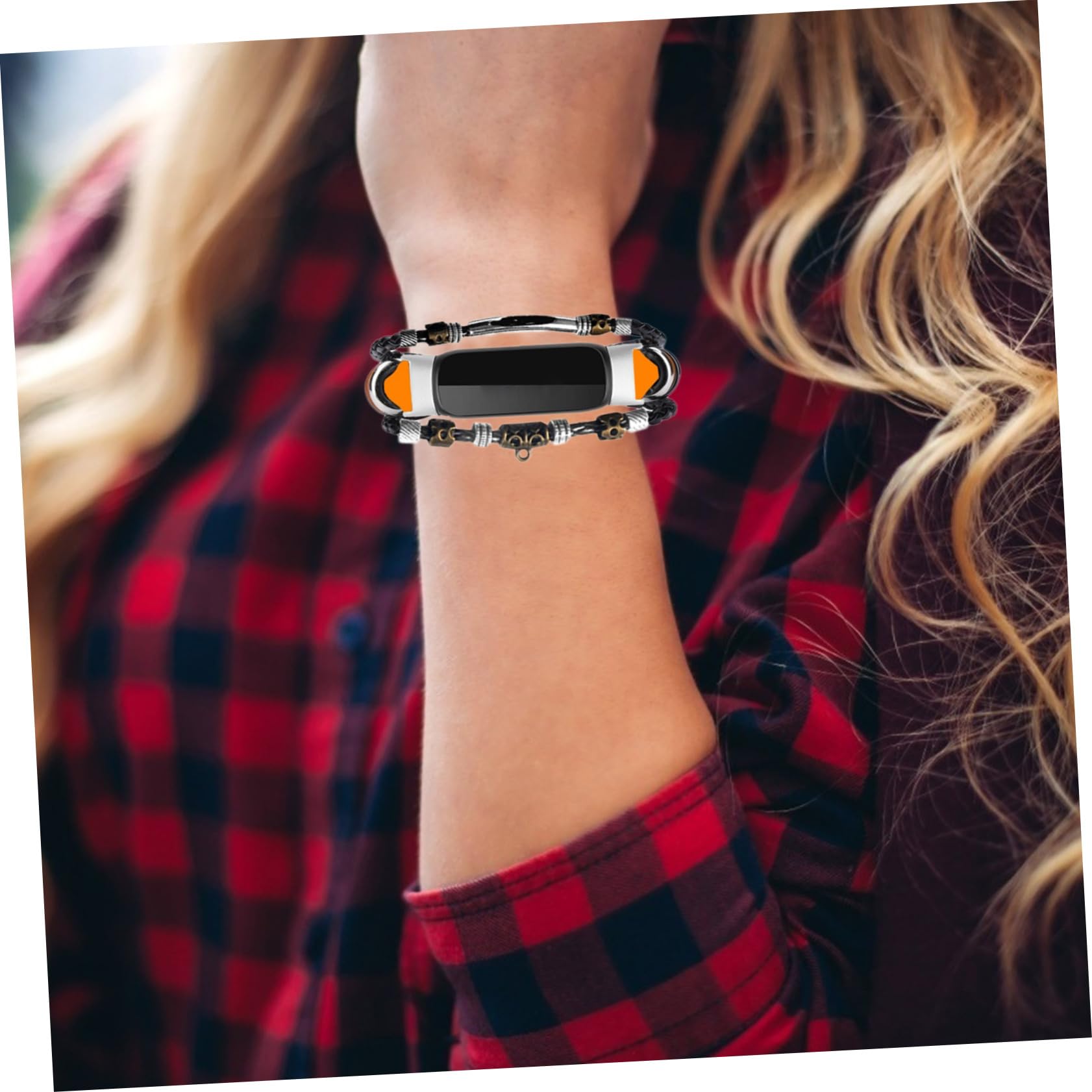 OSALADI 3stücke Vintage Armband Aus Leder Für Damen Kompatibel Mit Smartwatch Elegantes Armband Für Alltag Und Besondere Anlässe Leicht Und Hautfreundlich Zu Besonderen Anlässen